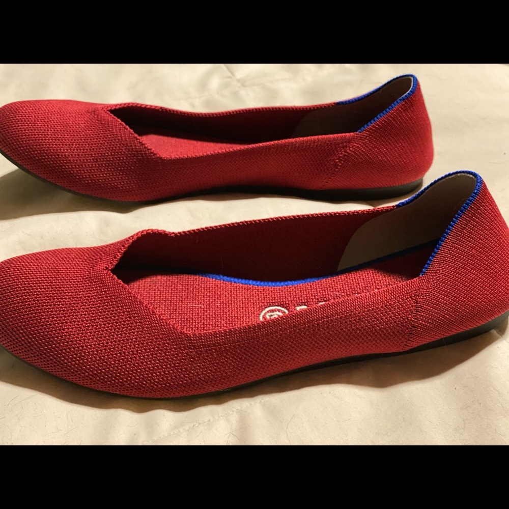 Rothys flats in red. .